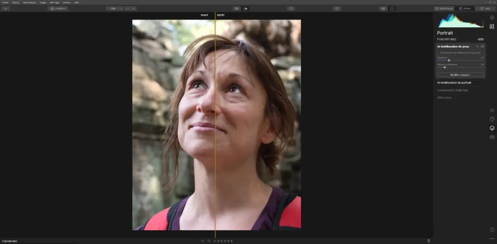 Luminar 4 fonction portrait