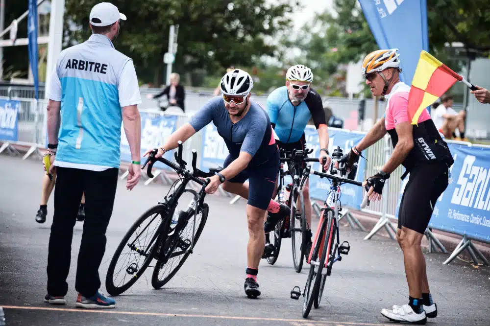 arrivée vélo ironman vichy Julien Rabier