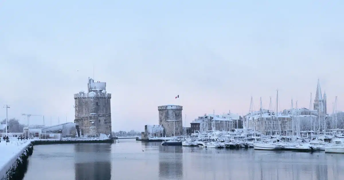 la rochelle sous la neige