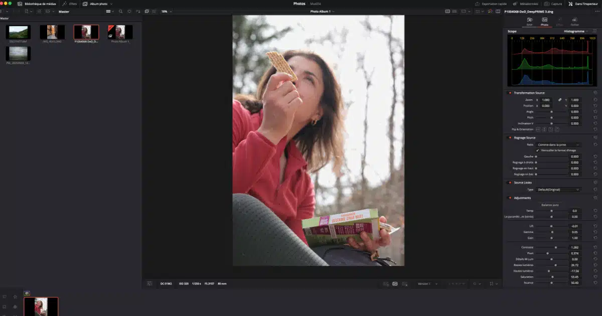 raw davinci resolve 21